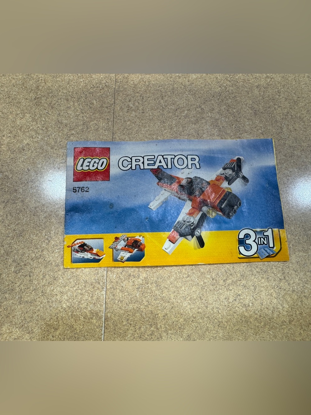 Lego Creator 5762 Mini-plane 3-in-1 - Building Instructions Manual